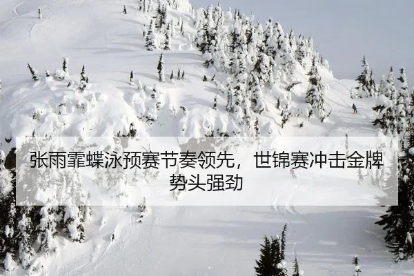张雨霏蝶泳预赛节奏领先，世锦赛冲击金牌势头强劲